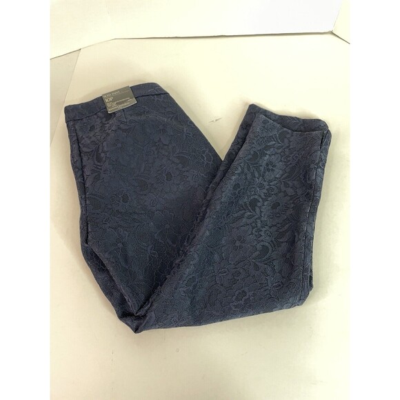 Banana Republic Pants - New Banana Republic Women’s Dress Pants 10P, Navy Blue, Slim Pant, Floral NWT